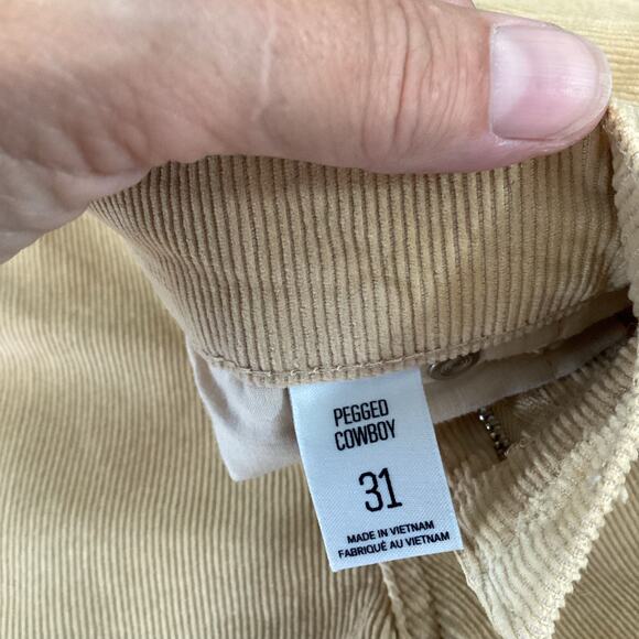 BDG Urban Outfitters Corduroy Pants Size 31 Pegged Cowboy Preppy Academia - Picture 9 of 16